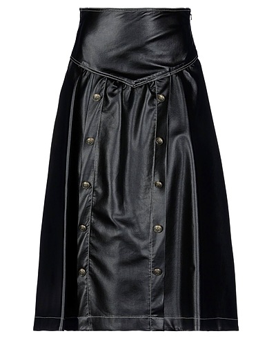 PHILOSOPHY di LORENZO SERAFINI Midi-Rock Schwarz 63% Viskose, 33% Polyester, 4% Andere Fasern