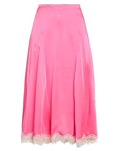 SEMICOUTURE Midi-Rock Fuchsia 82% Acetat, 18% Viskose, Polyamid