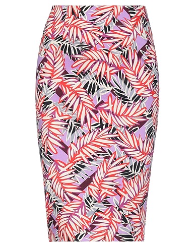GUESS Midi skirt Lilac 68% Cotton, 29% Polyester, 3% Elastane