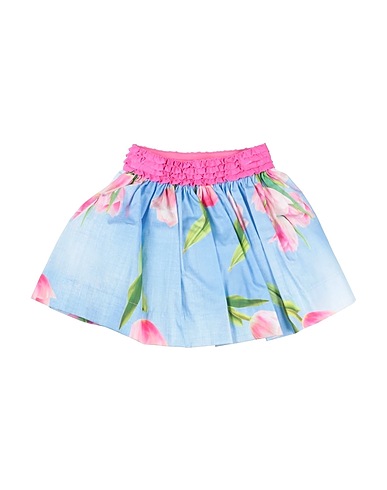 MONNALISA Gonna Azzurro 100% Cotone, Poliammide