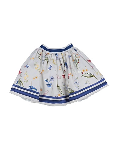 MONNALISA Skirt White 97% Cotton, 3% Elastane