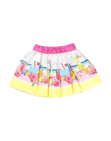 MONNALISA Skirt White 100% Cotton, Polyamide