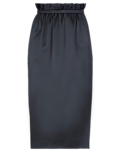 VERSACE Midi skirt Black 74% Viscose, 22% Silk, 4% Elastane