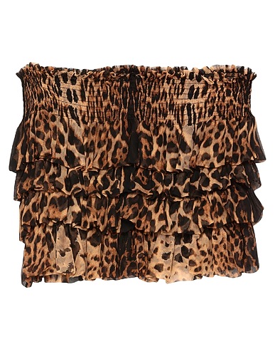 SAINT LAURENT Minirock Sand 100% Seide