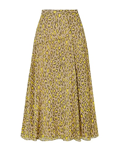 THEORY Midi skirt Taupe 100% Silk