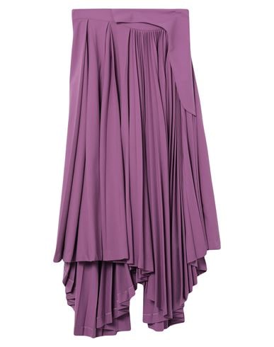 Ambush Asymmetric Pleated Skirt In Dark Pink