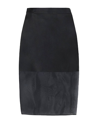 8 by YOOX Midi skirt ORGANZA LAYERED MIDI SKIRT
 Black 100% Polyester