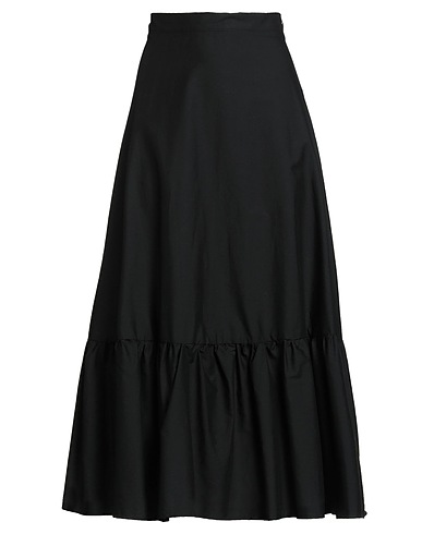 VICOLO Midi skirt Black 100% Cotton