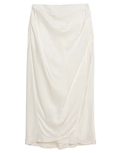 PINKO Midi skirt White 100% Viscose