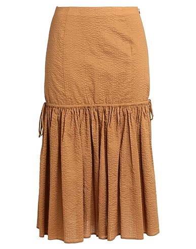 MARYSIA Midi skirt Camel 100% Cotton