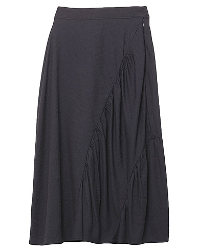 WOOD WOOD Midi skirt Midnight blue 53% Viscose, 47% Polyester