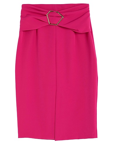 HANITA Midi skirt Fuchsia 88% Polyester, 12% Elastane