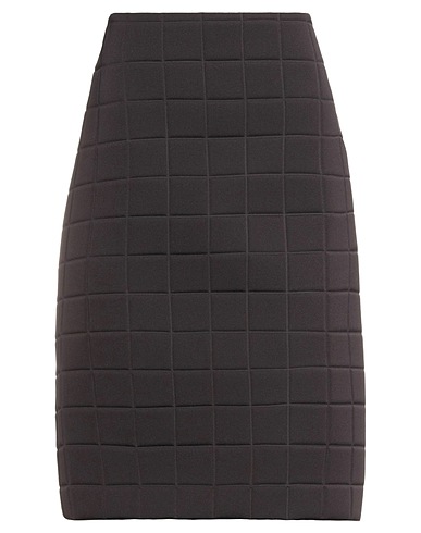 BOTTEGA VENETA 미디 스커트 다크 브라운 89% 폴리아미드, 11% 엘라스테인