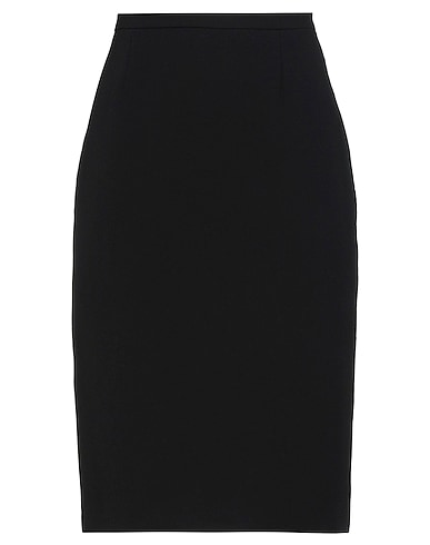 MAX MARA Midi skirt Black 85% Acetate, 10% Silk, 5% Polyamide