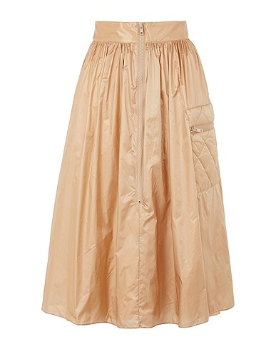 8 by YOOX Midi skirt Beige 100% Recycled polyamide