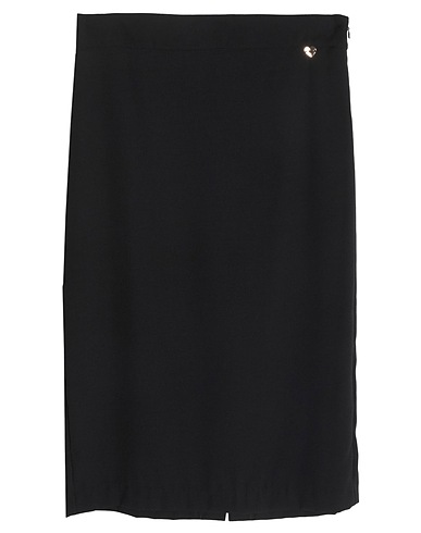 TWINSET Midi skirt Black 100% Polyester