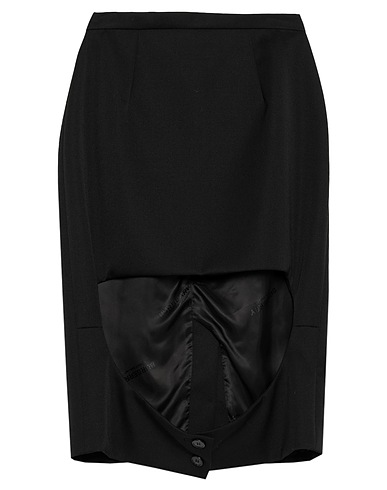 BURBERRY Midi skirt Black 100% Wool