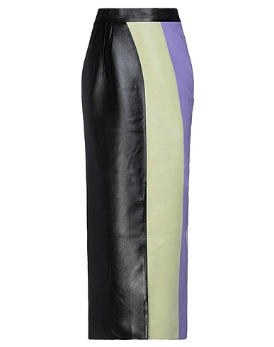 MATÉRIEL Maxi Skirts Black 87% Polyester, 13% Polyurethane