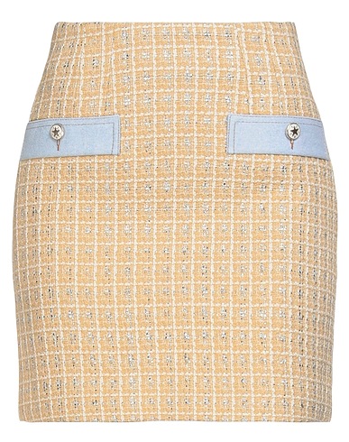 SANDRO Mini skirt Sand 55% Cotton, 34% Polyester, 11% Other Fibres