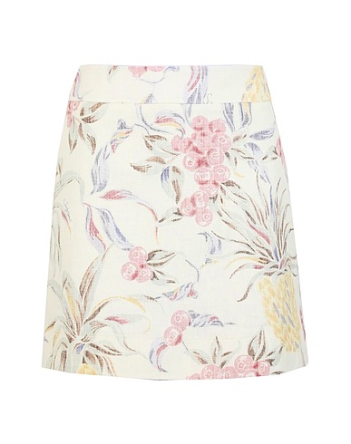 SEE BY CHLOÉ Mini skirt Beige 74% Ramie, 26% Cotton