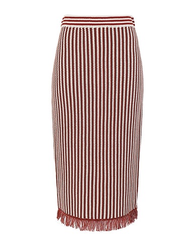8 by YOOX Midi skirt COTTON CROCHET MIDI SKIRT
 White 73% Cotton, 27% Polyamide