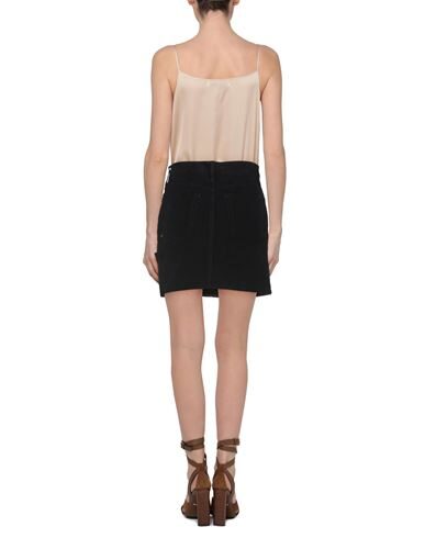 Shop Helmut Lang Woman Mini Skirt Black Size 29 Cotton, Silk