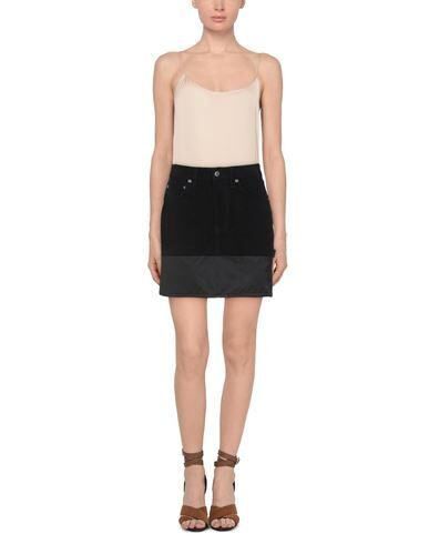 Shop Helmut Lang Woman Mini Skirt Black Size 29 Cotton, Silk