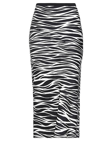 ANINE BING Midi-Rock Schwarz 100% Seide