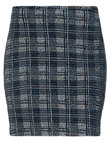 MANILA GRACE Mini skirt Deep teal 33% Virgin Wool, 26% Cotton, 20% Other Fibres, 15% Acrylic, 6% Polyester