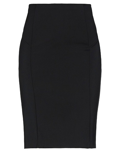 PATRIZIA PEPE Mini skirt Black 48% Cotton, 45% Polyamide, 7% Elastane