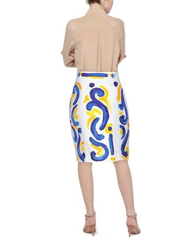 Shop Moschino Woman Midi Skirt Ivory Size 10 Viscose In White