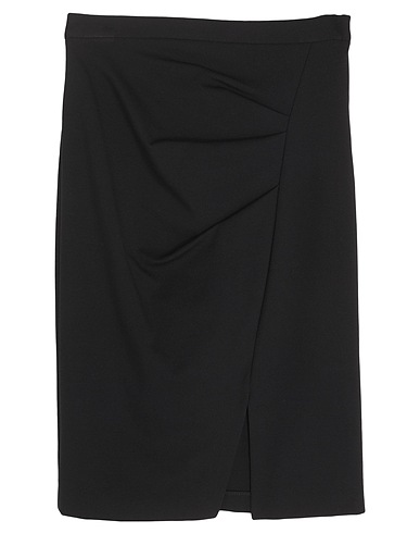 PINKO Midi skirt Black 65% Viscose, 30% Polyamide, 5% Elastane