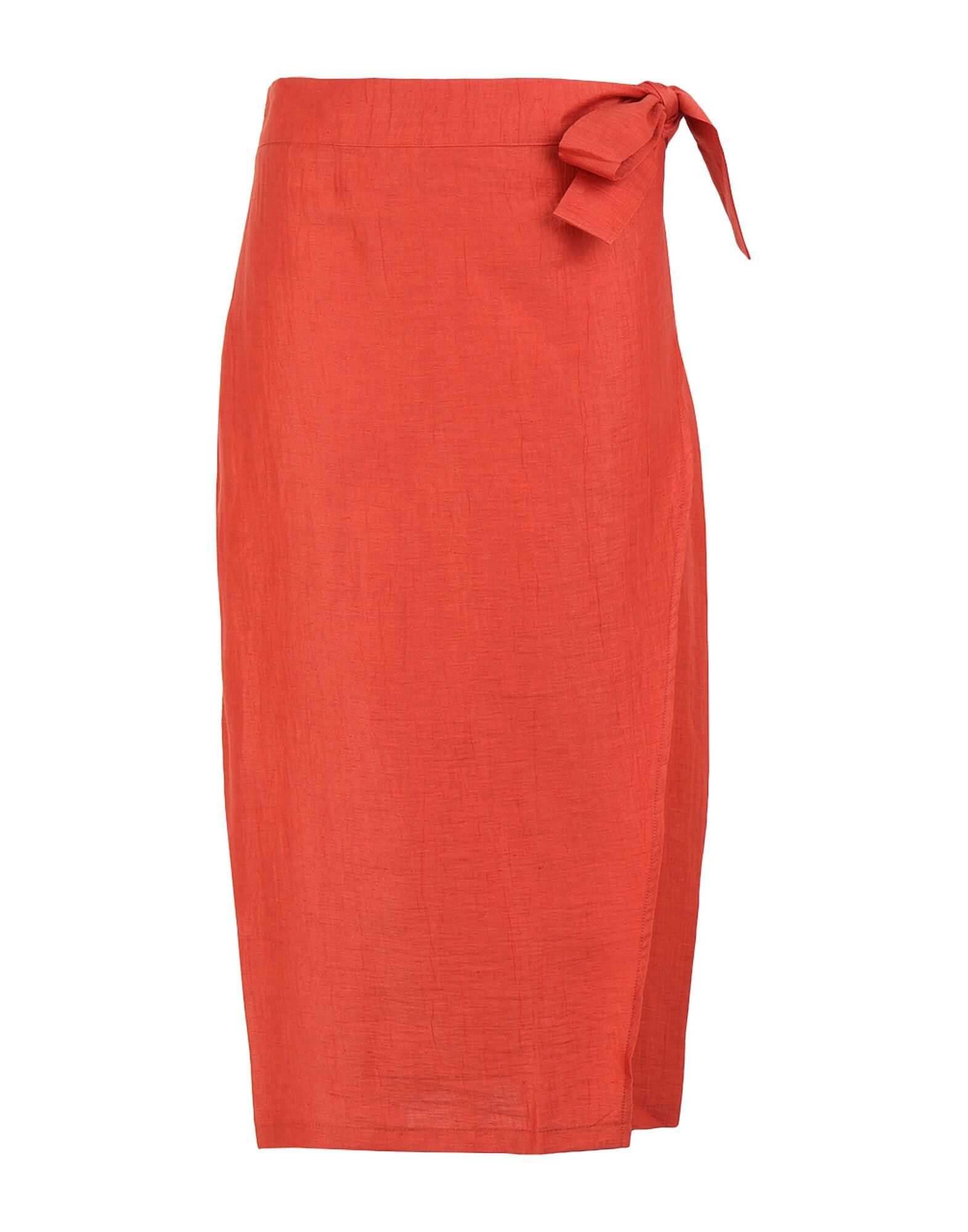 8 By Yoox Midi Skirts In Red