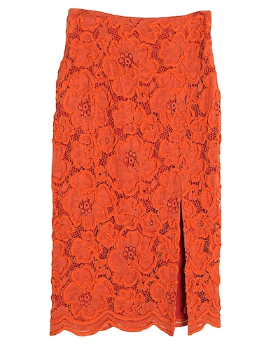 AVIÙ Midi skirt Rust 73% Cotton, 27% Polyamide