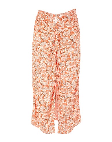 8 by YOOX HOSEN & RÖCKE Rostrot 100% Viskose