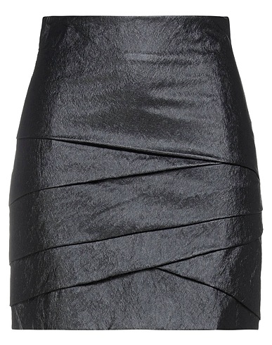 PHILOSOPHY di LORENZO SERAFINI Mini skirt Black 85% Viscose, 11% Metallic fiber, 4% Other Fibres
