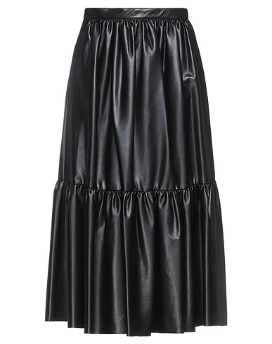 PINKO Midi skirt Black 100% Viscose, Polyurethane