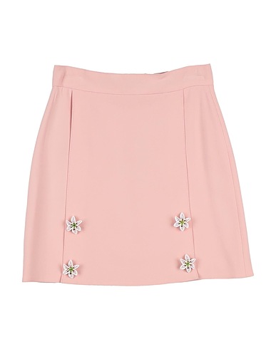 DOLCE&GABBANA Skirt Pink 51% Viscose, 46% Acetate, 3% Elastane, Glass, Brass