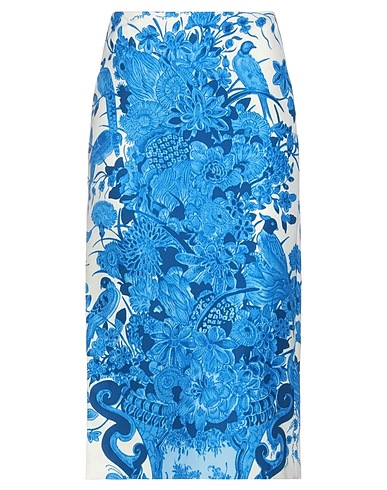 VALENTINO GARAVANI Midi skirt Azure 65% Virgin Wool, 35% Silk