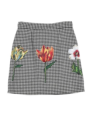 DOLCE&GABBANA Skirt Black 36% Wool, 34% Polyester, 29% Acrylic, 1% Elastane