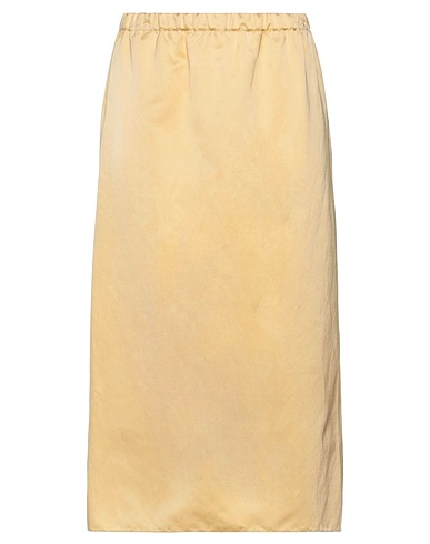 MARNI Midi skirt Yellow 46% Viscose, 32% Cotton, 22% Linen