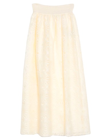 ALBERTA FERRETTI Long skirt Ivory 38% Acrylic, 32% Polyamide, 30% Mohair wool, Polyester