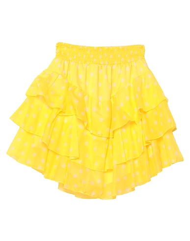 SOUVENIR Mini-jupe Jaune 100% Coton