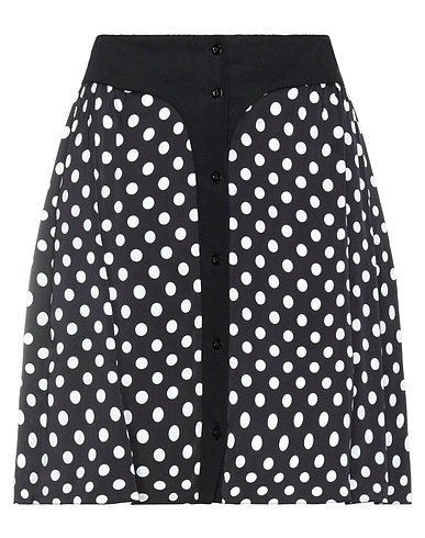 MOSCHINO Mini skirt Black 96% Viscose, 4% Other Fibres