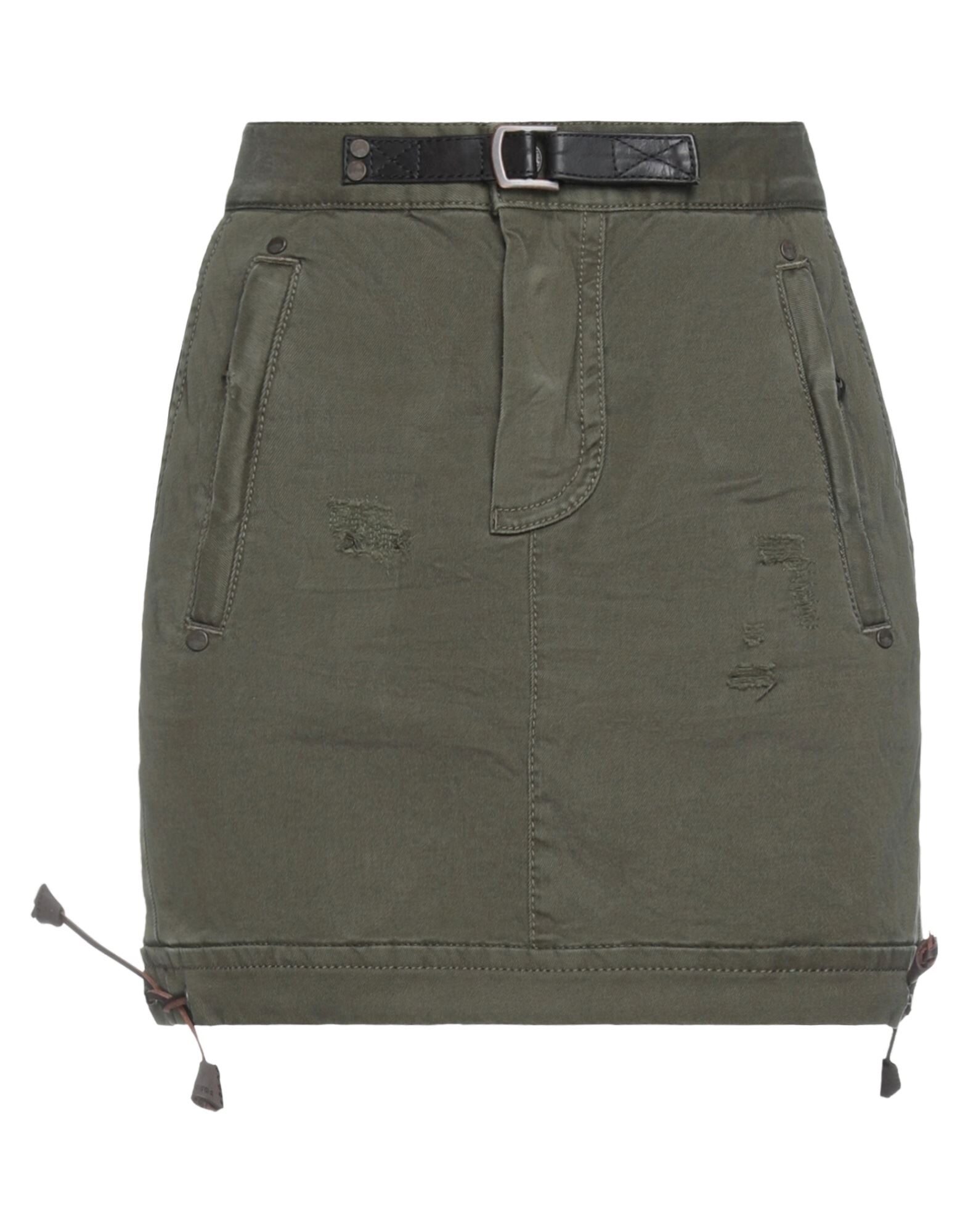 ミニスカート Dsquared2 Green Cotton Military Miniskirt Dsquared2 Green Cotton Military Miniskirt | THE LIST