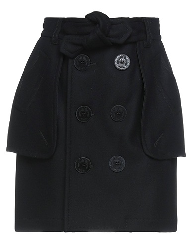 DSQUARED2 Mini-jupe Noir 79% Laine vierge, 20% Polyamide, 1% Élasthanne