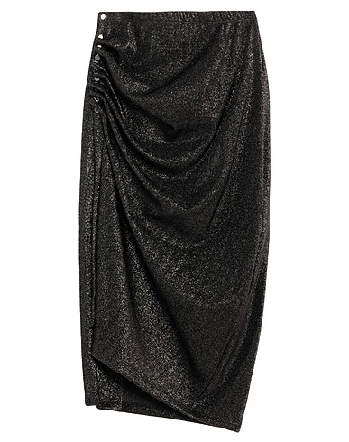 RABANNE Midi skirt Black 77% Viscose, 16% Polyester, 7% Elastane