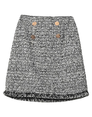 LIU •JO Midi skirt Black 42% Synthetic fibers, 35% Polyester, 16% Cotton, 7% Wool