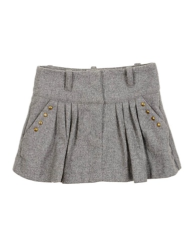 DONDUP Skirt Grey 80% Virgin Wool, 19% Polyamide, 1% Elastane