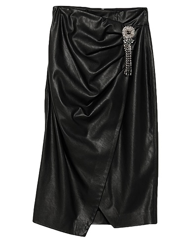 PINKO Midi skirt Black 100% Polyester, Polyamide, Elastane, Polyurethane